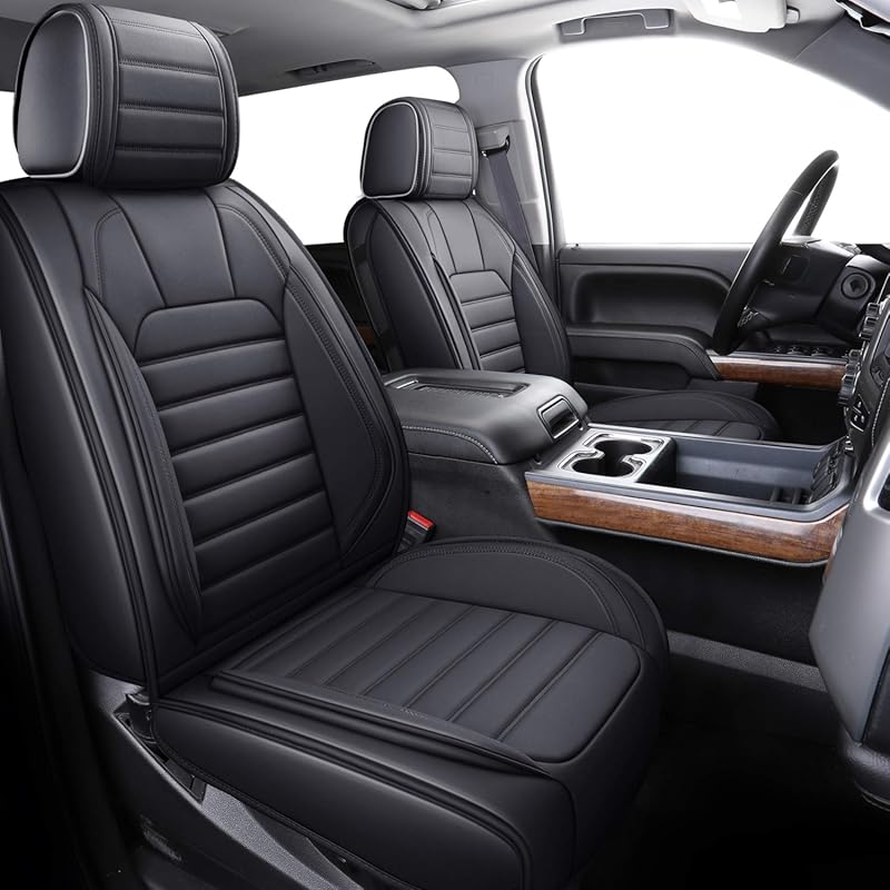 Waterproof Leather Seat Covers for Chevy Silverado and GMC Sierra Truc