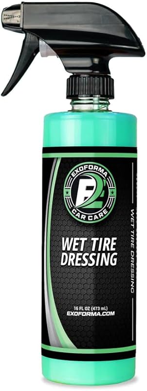 ExoForma Wet Tire Dressing Spray with UV Protection, No-Sling, Non-Gre