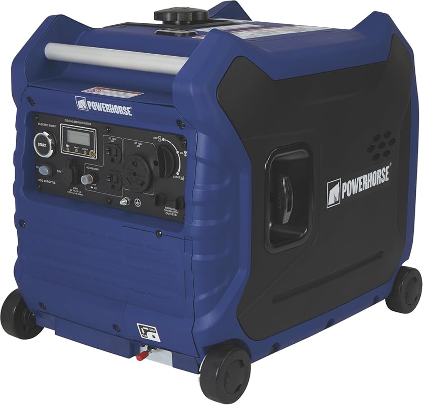 Powerhorse Inverter Generator with 4500 Surge Watts and Electric Start