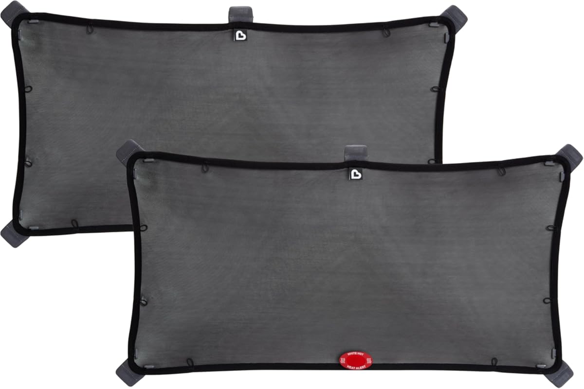 Munchkin Brica Magnetic Stretch-to-Fit Sun Shade for Car Side Windows,