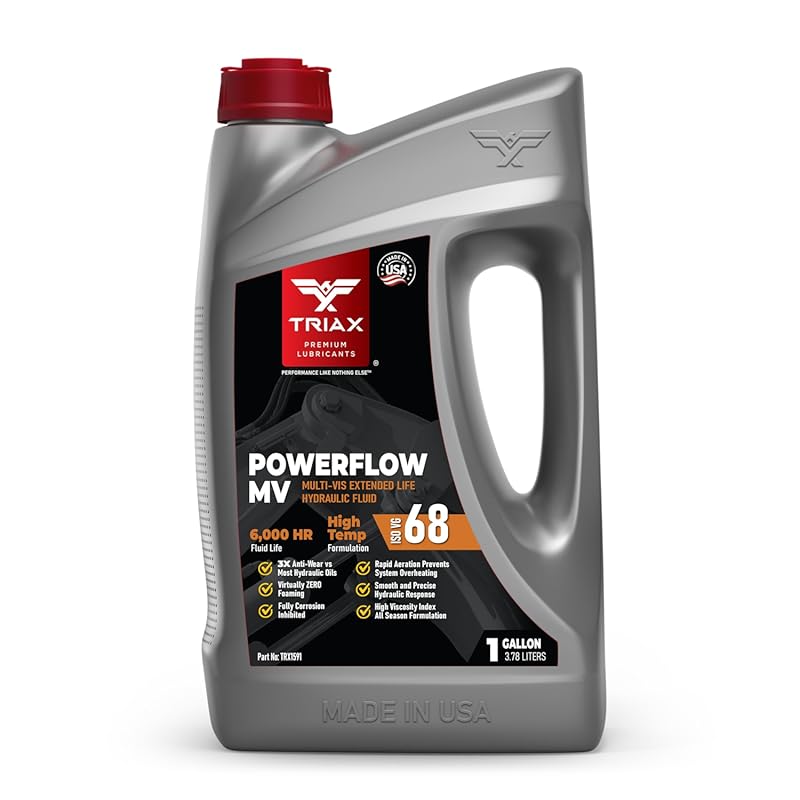 TRIAX Powerflow MV 68 HLP Hydraulic Oil with 6000-Hour Life and All-Se