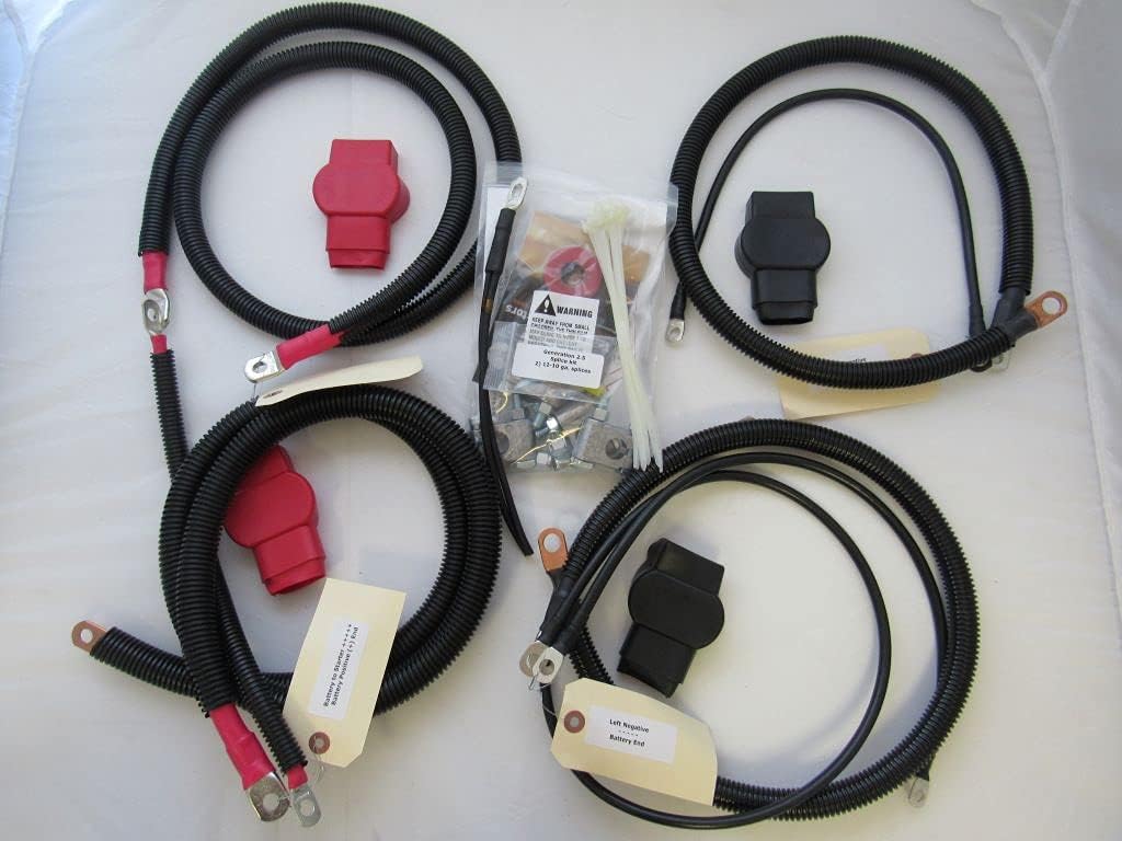 Battery Cable Kit for 1998-2002 Dodge Ram 2500/3500 with 5.9L Cummins 