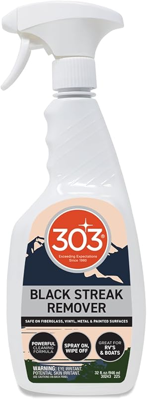 303 Black Streak Remover eliminates black streaks and dirt for a strea