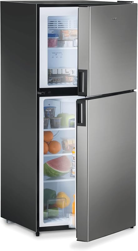 Dometic 8 Cu.Ft 12V DC Compressor RV Refrigerator with Right Hinge Des