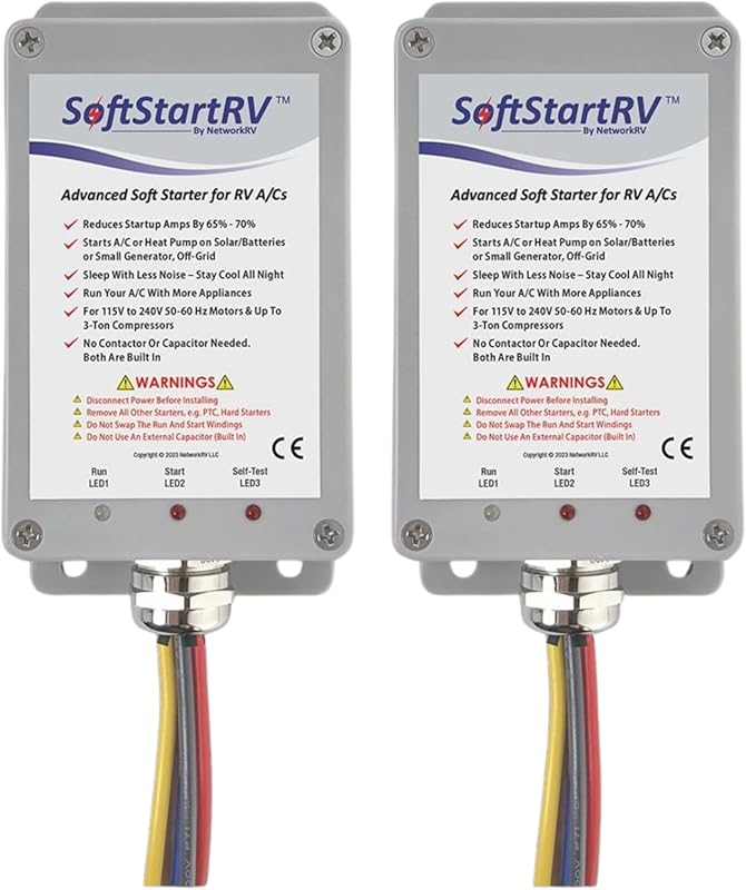 SoftStartRV RV AC Soft Start Kit - Easy Start for Air Conditioner, 100