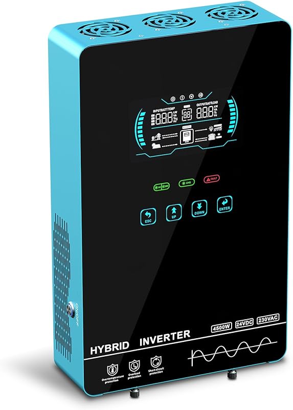 4000W Hybrid Solar Inverter with Pure Sine Wave and 140A MPPT Controll