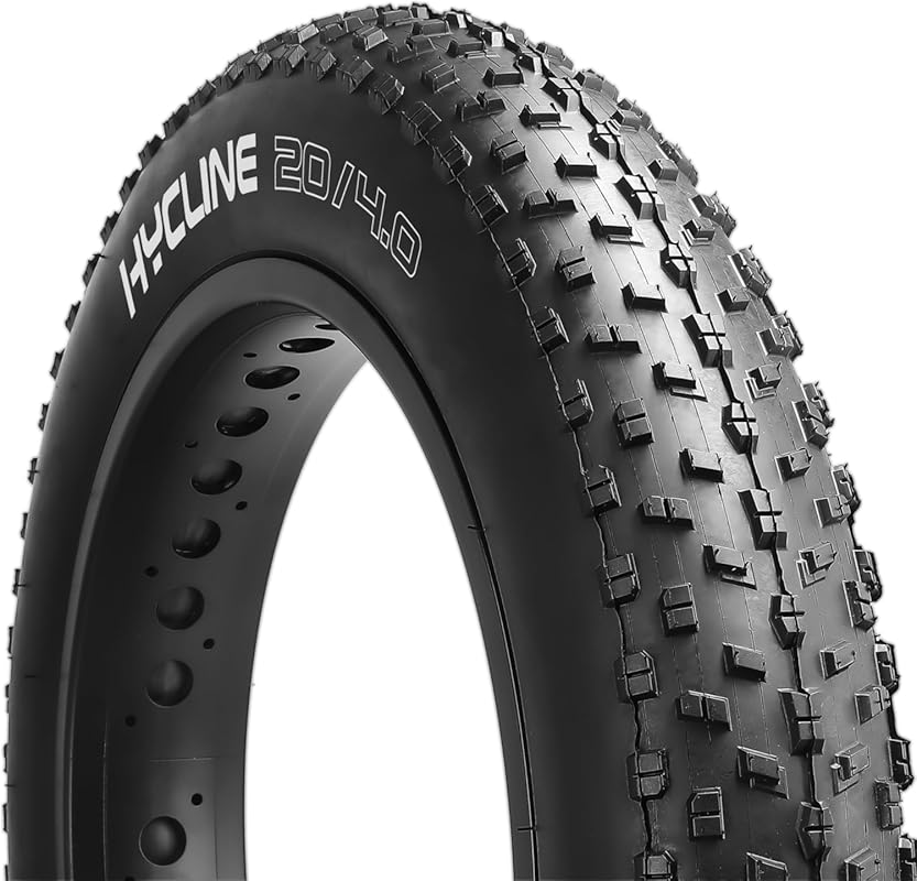 Hycline Fat Bike Replacement Tire: 20x4.0/26x4.0 Inch Wear-Resistant Folding All-Terrain Tire