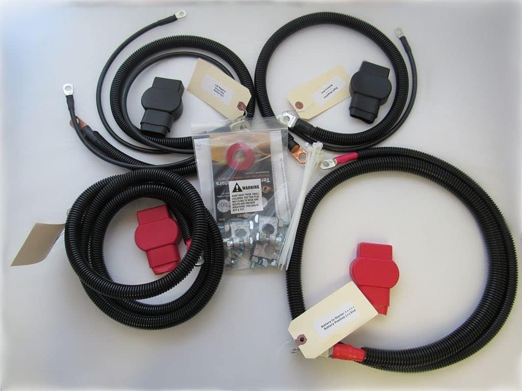 Battery Cables Kit for 2007.5-2009 Dodge Ram 2500/3500 with 6.7L Cummi