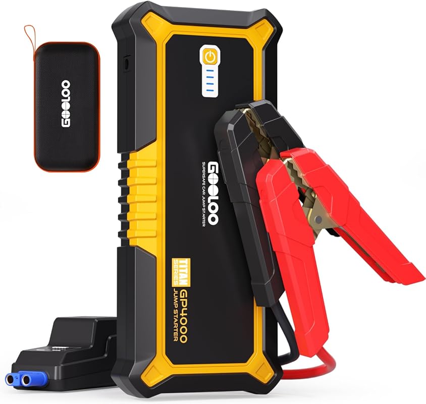 GOOLOO GP4000 Jump Starter 4000A Peak Car Starter  SuperSafe 12V Lithi