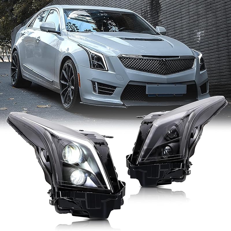 Inginuity Time LED Headlights for Cadillac ATS 2013-2019 with Start-Up
