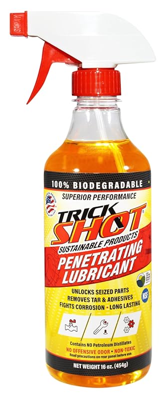 Trick Shot Non-Toxic Penetrating Oil for Plumbing, a Food Grade 3-in-1