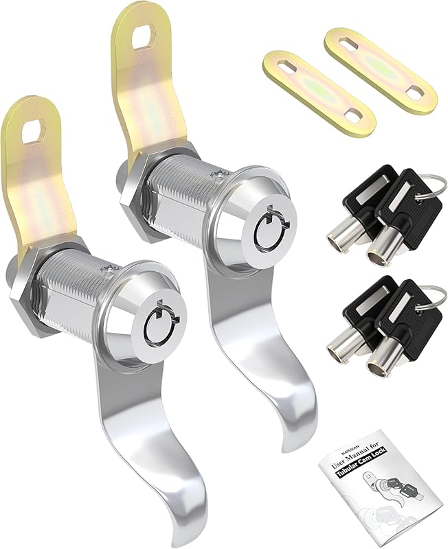 RV Storage Compartment Locks for Doors and Cabinets, 1-1/8 Inch, 2-Pac