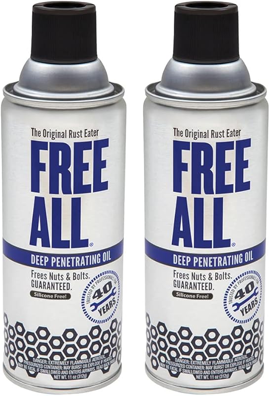 Free All Rust Eater Deep Penetrating Oil, 11 oz Aerosol – Loosens Rust
