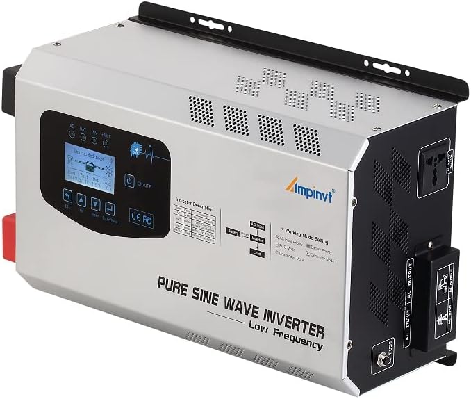 Ampinvt 3000W Pure Sine Wave Inverter with 9000W Peak for Truck, Boat,