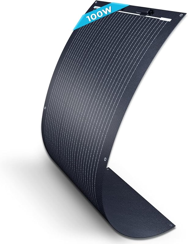 Renogy 100W 12V Flexible Solar Panel with 22% Efficiency for Vans and