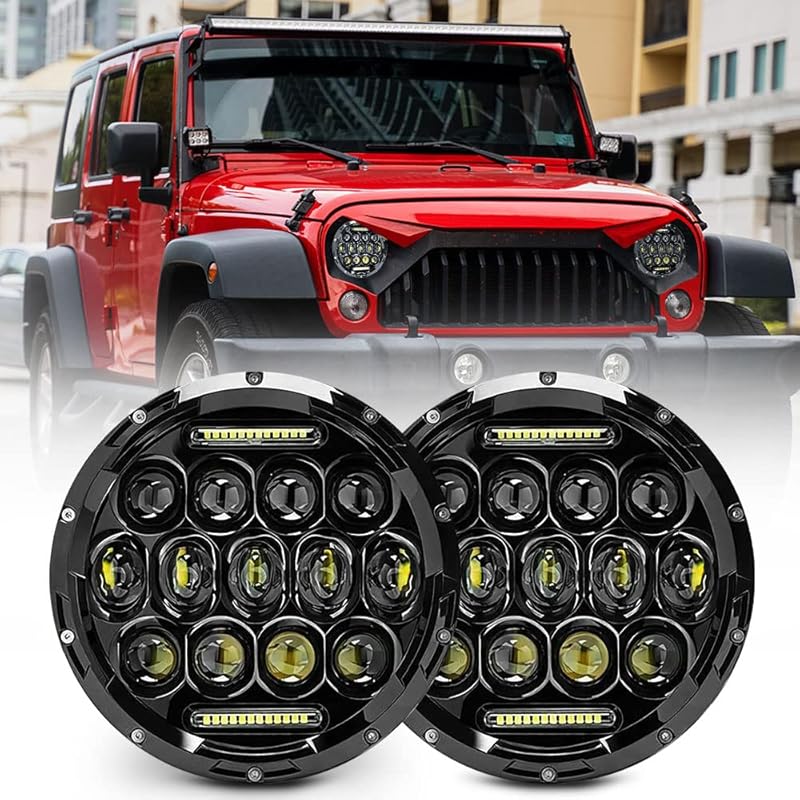 JHLion 7-Inch DOT Approved LED Headlights for Jeep Wrangler JK/TJ/LJ w