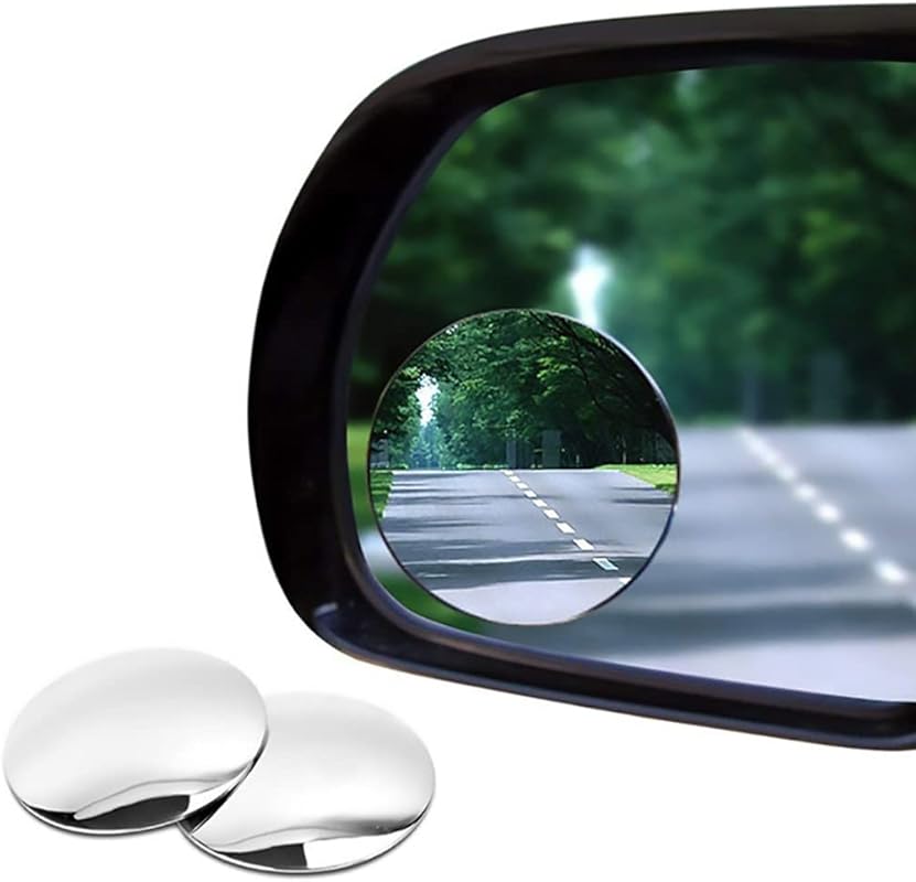 2-Pack Blind Spot Car Mirrors with 2-Inch Round Convex Design for Truc