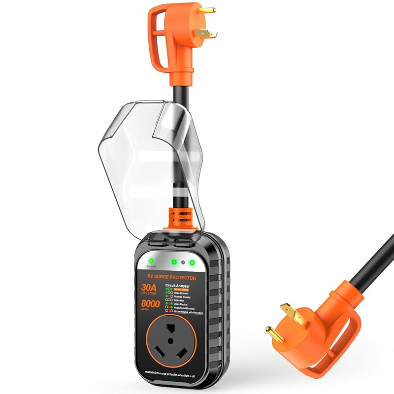 GEARGO 30 Amp RV Surge Protector and Circuit Analyzer with Full Protec