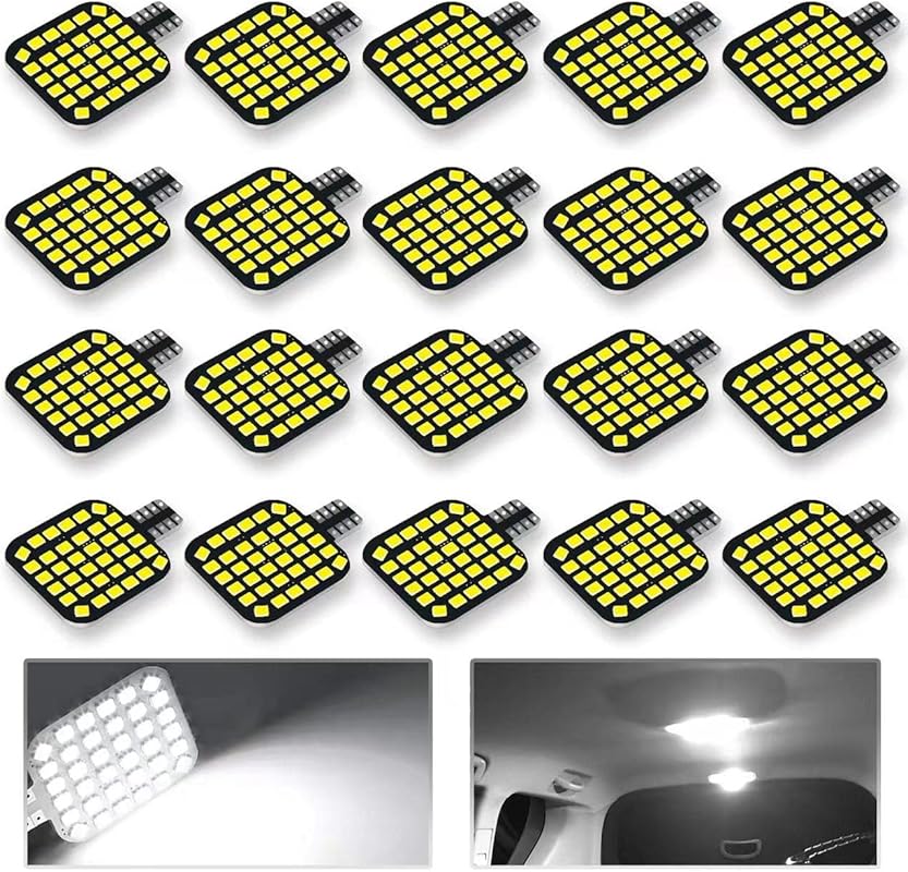 T10 Series RV Interior LED Light Bulbs with 36-SMD 2835 6500K White fo