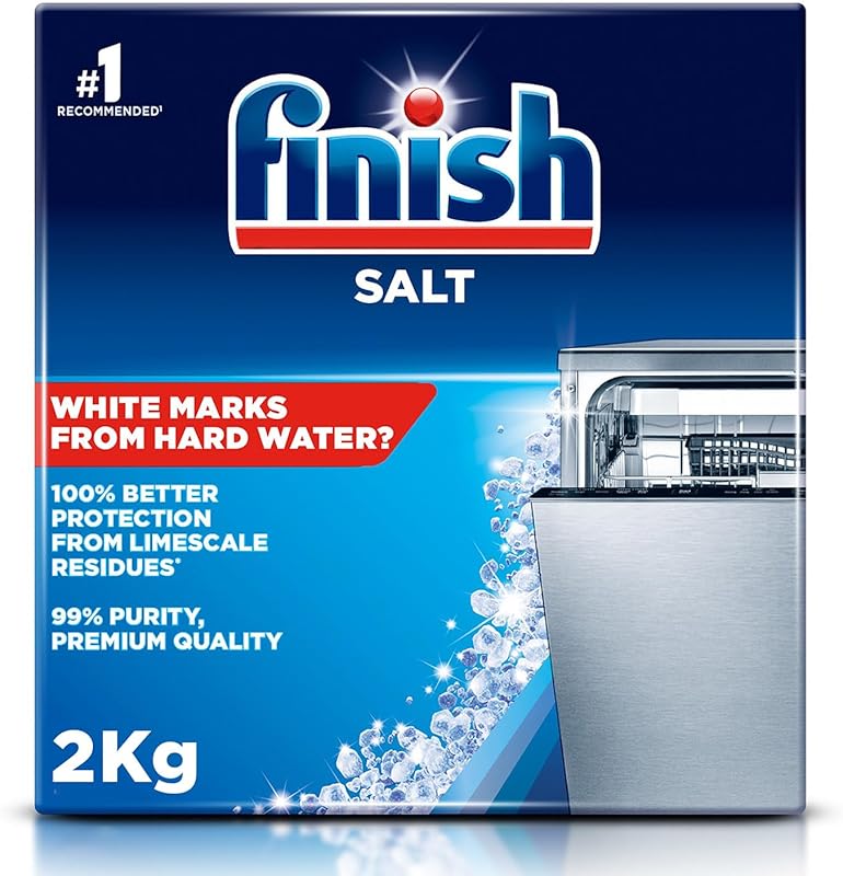 Finish Dishwasher Salt Helps Soften Water to Prevent Limescale and Wat