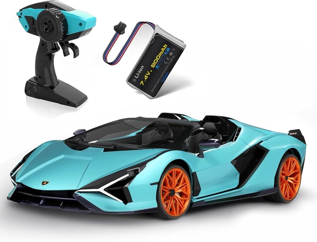 MIEBELY Lamborghini 1:12 Scale Remote Control Car with 2.4Ghz, LED Lig