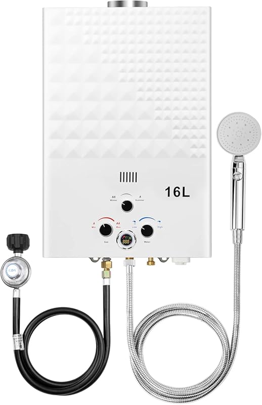 Propane Tankless Water Heater with 4.21 GPM Flow and Digital Display f