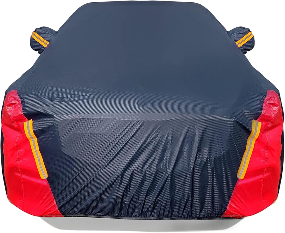 6-Layer Waterproof All-Weather Car Cover with UV, Sun, and Snow Protec