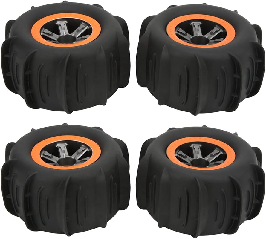Jeanoko RC Car Beach Tire with Uneven Texture for Grip on 1/10 Scale M