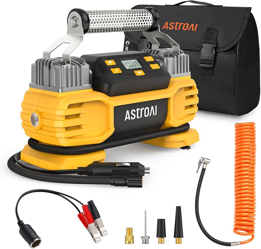 AstroAI 160 PSI Heavy Duty Tire Inflator with Auto Shutoff and Dual Mo
