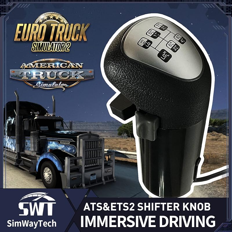 HCXLELD SimWayTech USB Shifter Knob for American Truck Simulator on PC