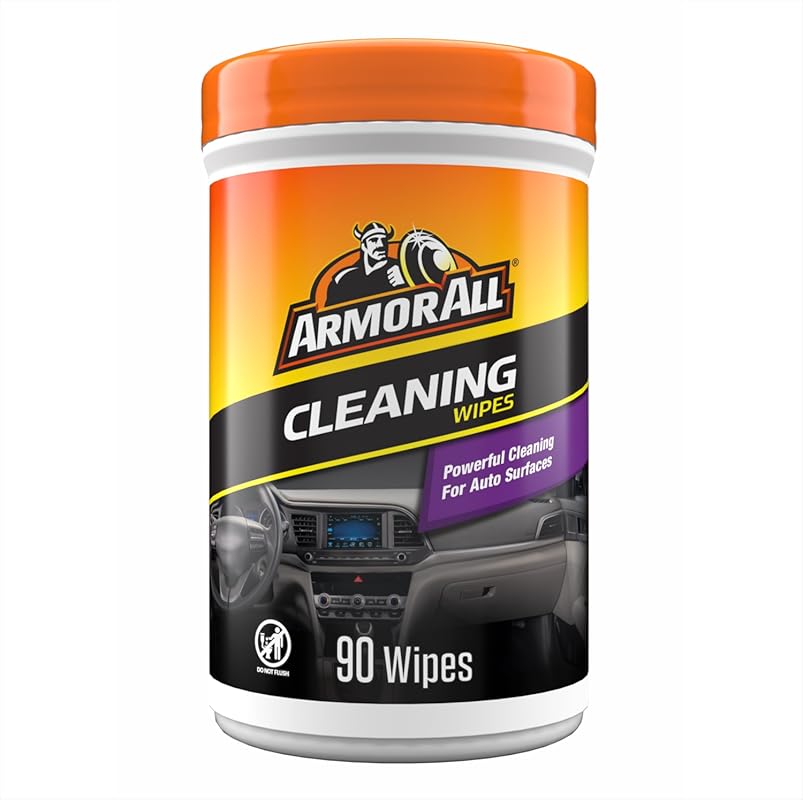 Armor All Car Cleaning Wipes for Car Interior and Exterior, 90 Wipes p