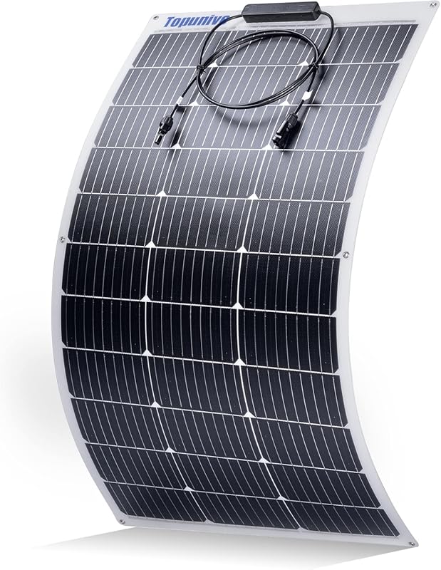 100W 12V Flexible Monocrystalline Solar Panel for Marine, RV, and Van 