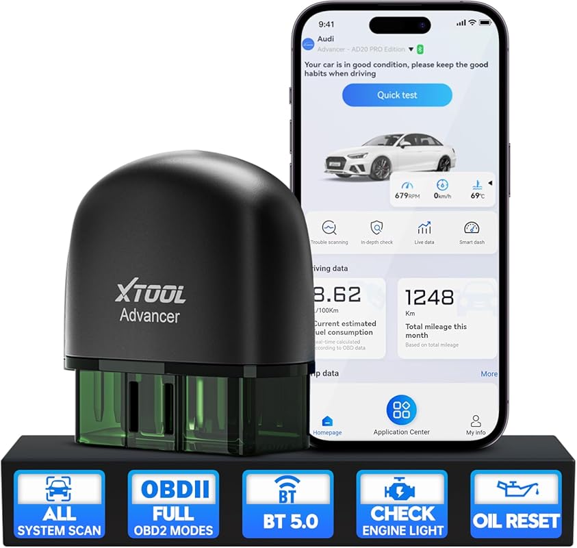 XTOOL Advancer AD20 Pro Wireless OBD2 Scanner with Oil Reset and Batte