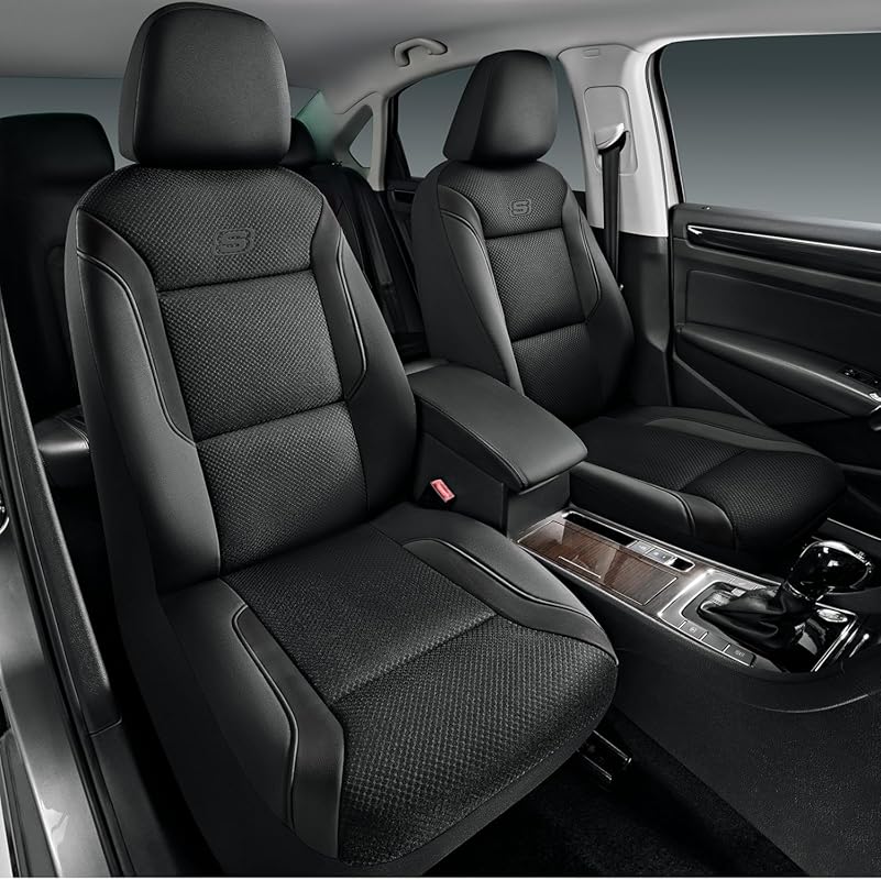 Skechers Memory Foam Seat Covers with Air Cool Mesh are Airbag Compati