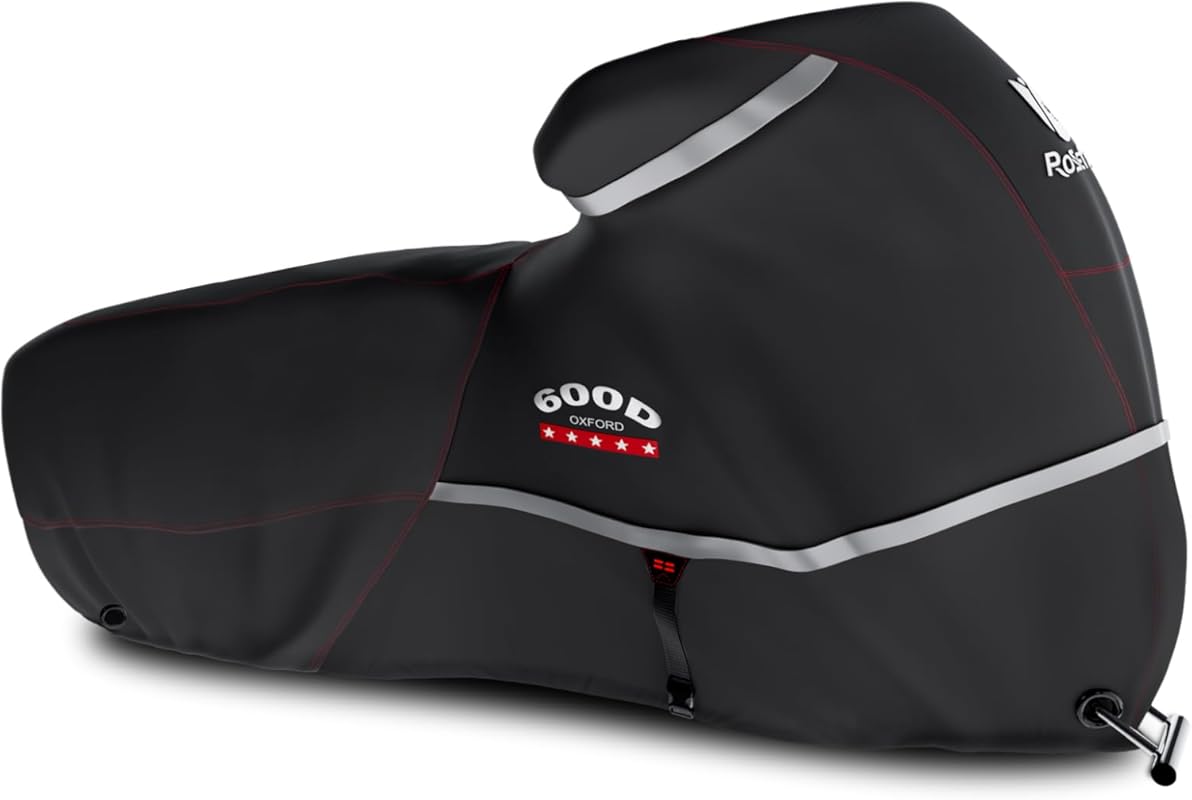 Rosefray Motorcycle Cover 600D Heavy Duty All Season Universal Weather