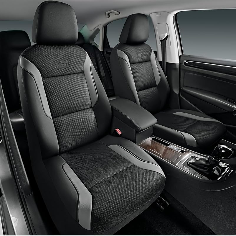 Skechers Memory Foam Car Seat Covers, Air Cool Mesh Thick Seat Covers,