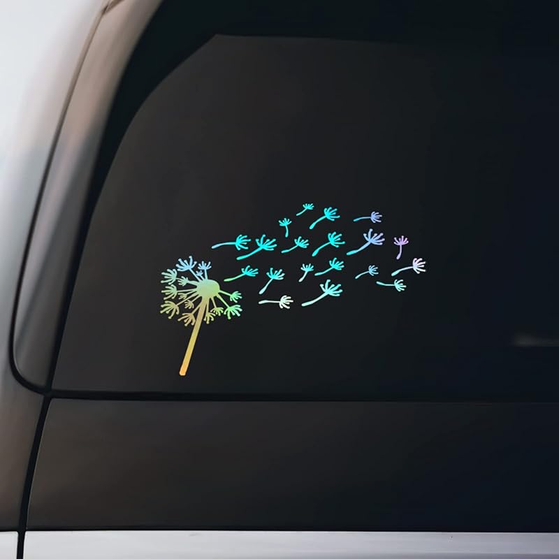Dandelion Flying Sticker Vinyl Decal Notebook Car Window Laptop 8