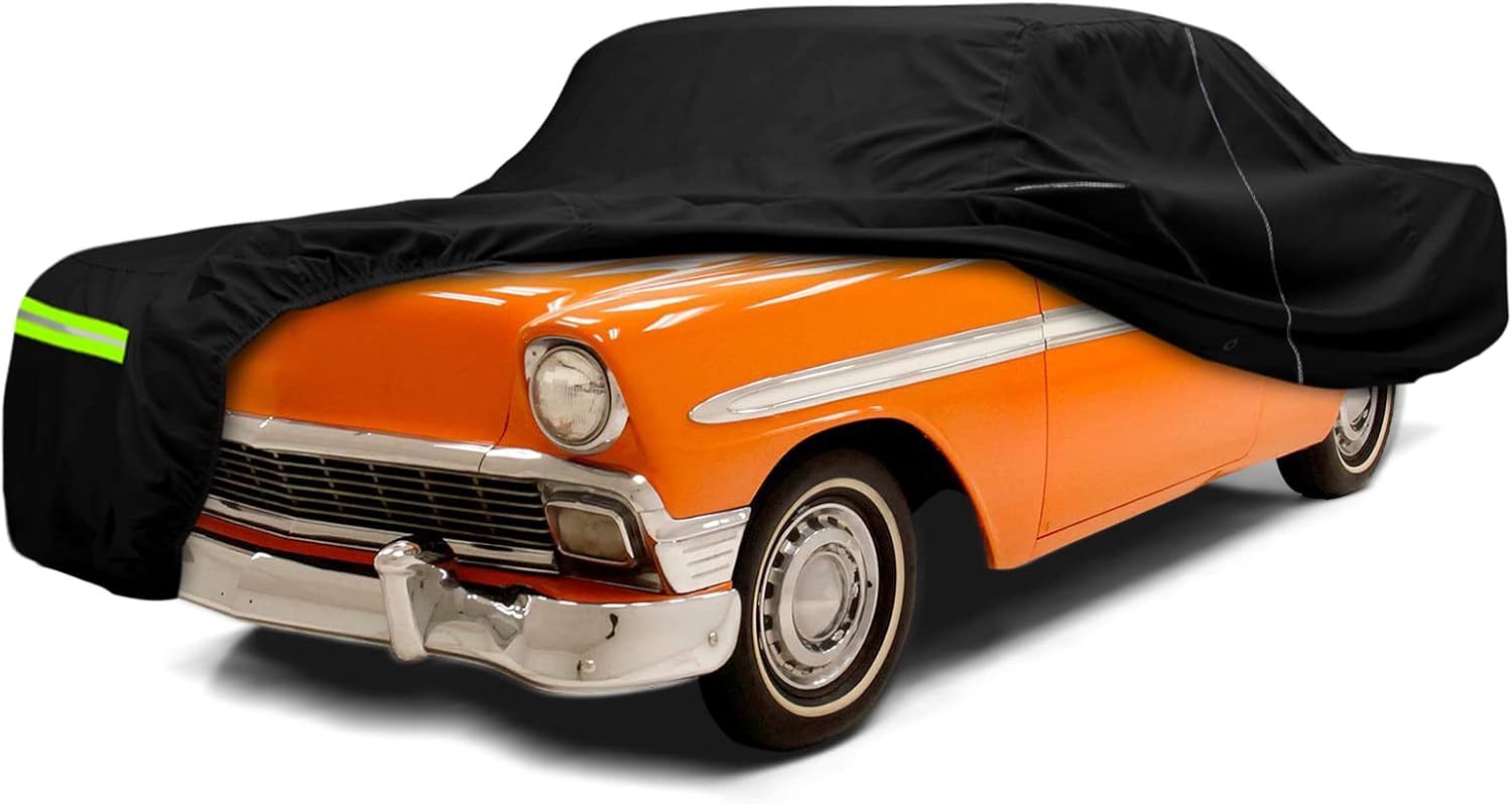 Waterproof Car Cover for 1950-1957 Chevrolet Bel Air with Zippered Doo