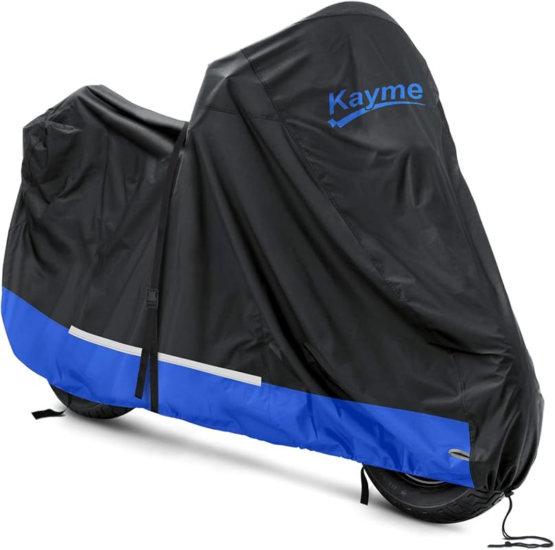 Kayme 300D Motorcycle Cover Waterproof Outdoor, All Season Rainproof D