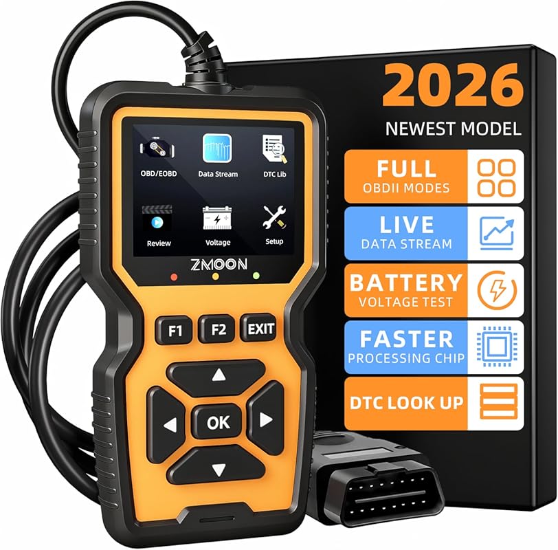 ZMOON ZM201 Professional OBD2 Scanner and Enhanced Check Engine Code R