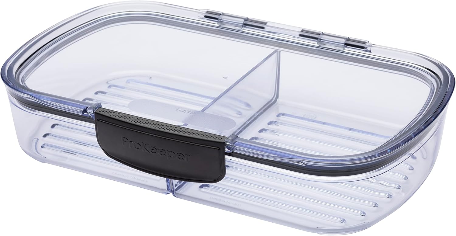 Progressive Prokeeper Split Deli Container with Air-Tight Seal Grooved