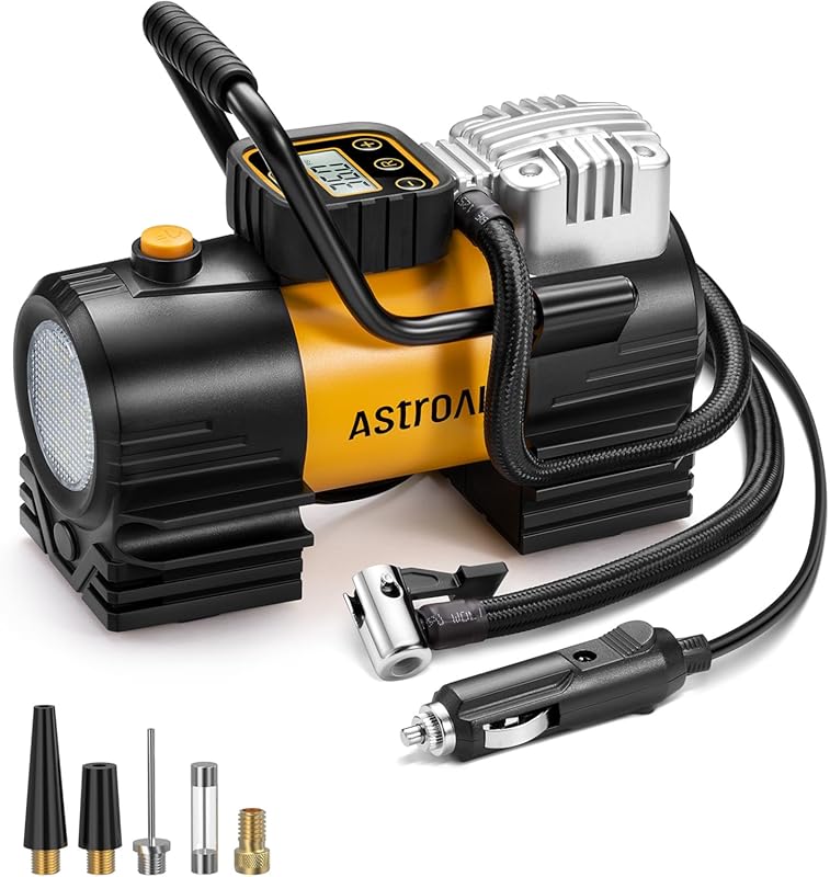 AstroAI 150 PSI Portable Air Compressor with Digital Display and LED L