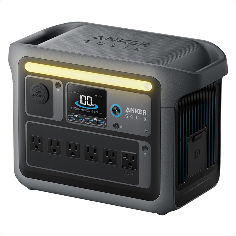 Anker SOLIX C1000 Portable Power Station with 1800W Output and 1056Wh 