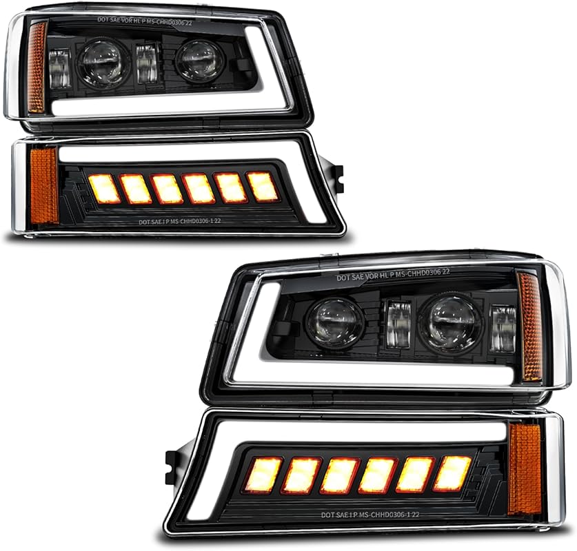 Z-OFFROAD DOT Approved LED Headlights with DRL for 2003-2006 Chevy Sil