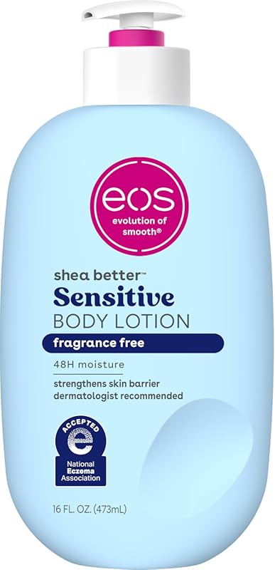 eos Shea Better Sensitive Skin Body Lotion for 48-Hour Moisture and Ec