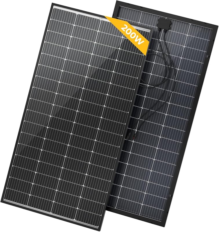 BougeRV 200W Bifacial Monocrystalline Solar Panel