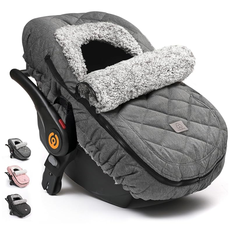 ACRABROS Car Seat Cover Baby: Winter Infant Carseat Canopy for Boy Girl Newborn