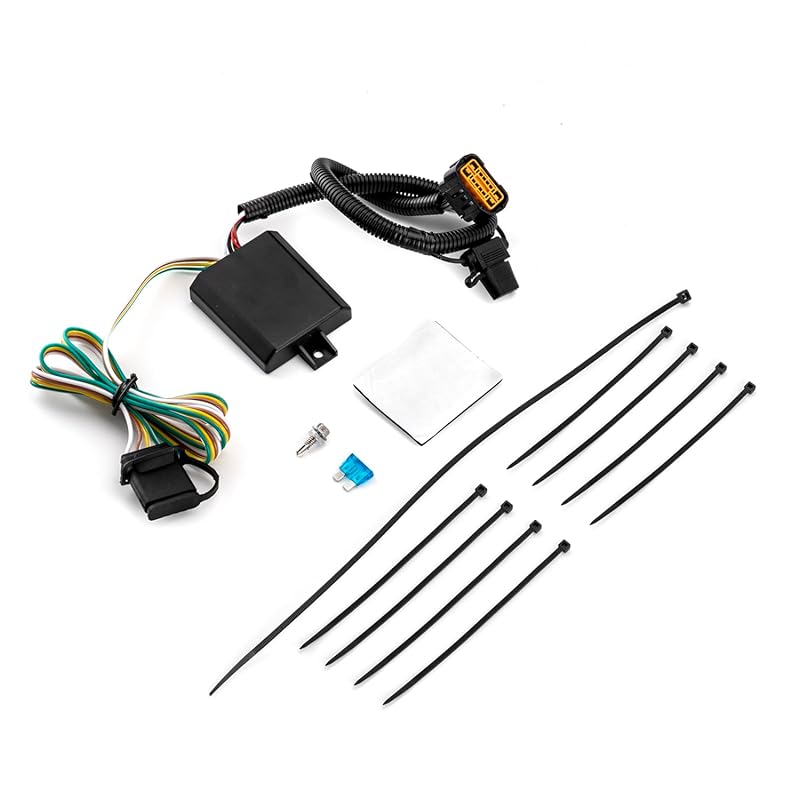 Wsays 4-Pin Trailer Wiring Harness for Hyundai Santa Cruz and Santa Fe