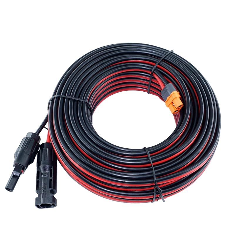 50FT XT60i to Solar Panel Extension Cable for EcoFlow Delta River and 