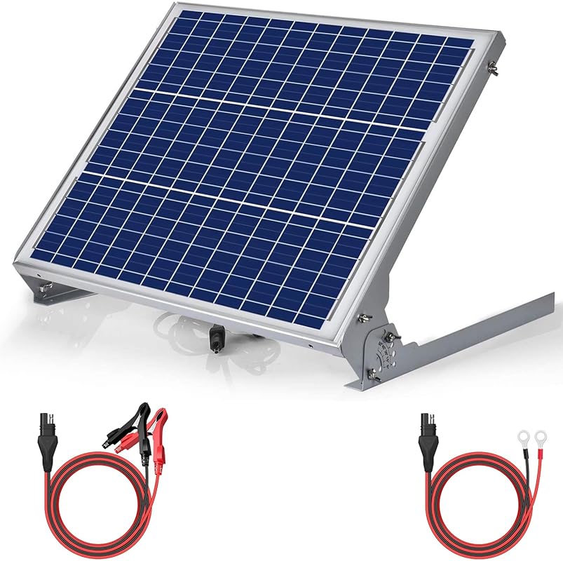 SUNER POWER 50W Solar Panel Kit with MPPT Controller and Adjustable Gr